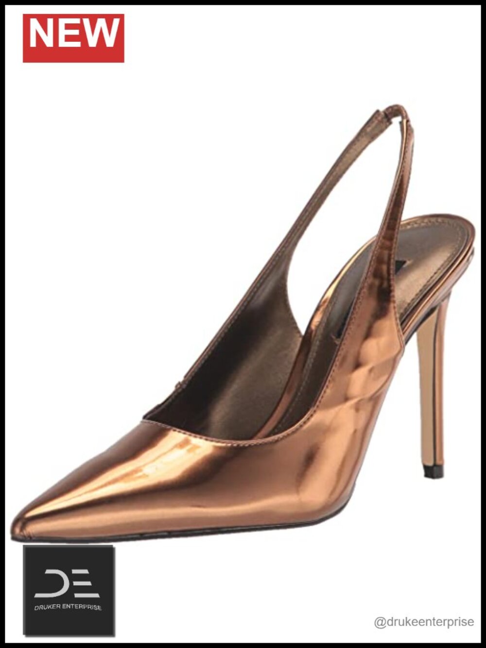 Nine West Feather Slingback Stiletto Heels Pointed Toe Pumps Women's Shoes